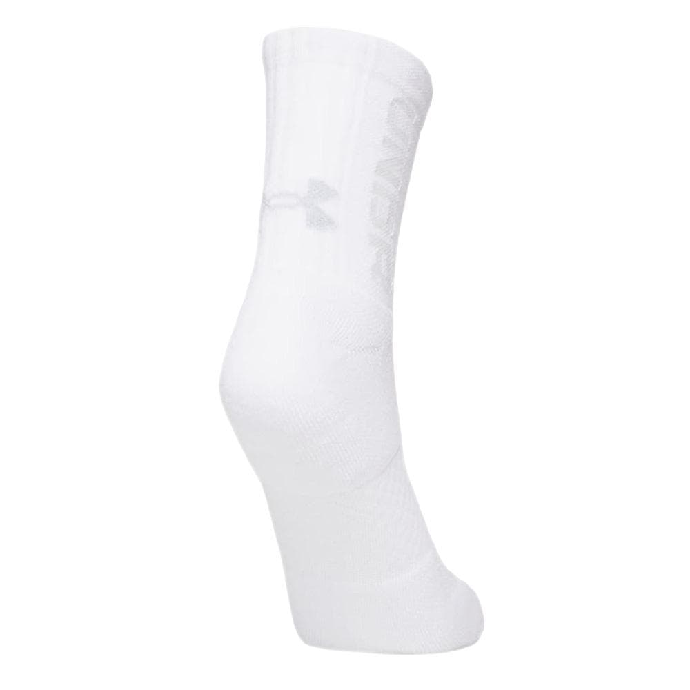 X3 Paires de Chaussettes Blanches Homme Under Armour Mid-crew 2