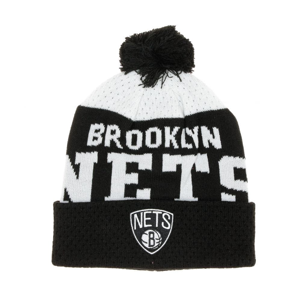 Brooklyn Nets Bonnet Noir/Blanc Garçon NBA Collegiate 1