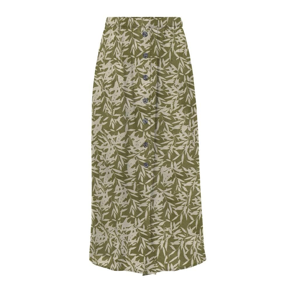 Jupe Longue Beige/Vert Femme Only Nova Life 1