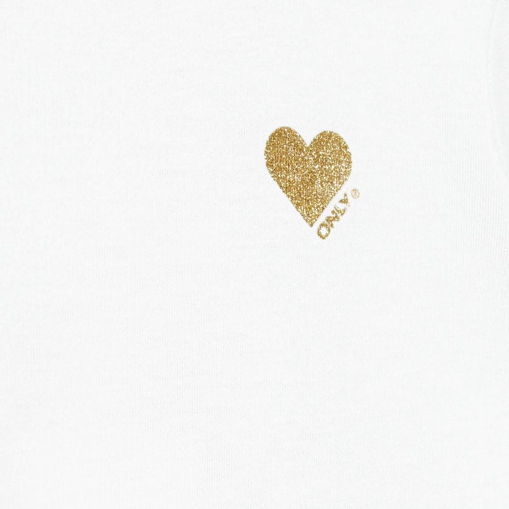 T-shirt Blanc Fille Kids Only Kita 2