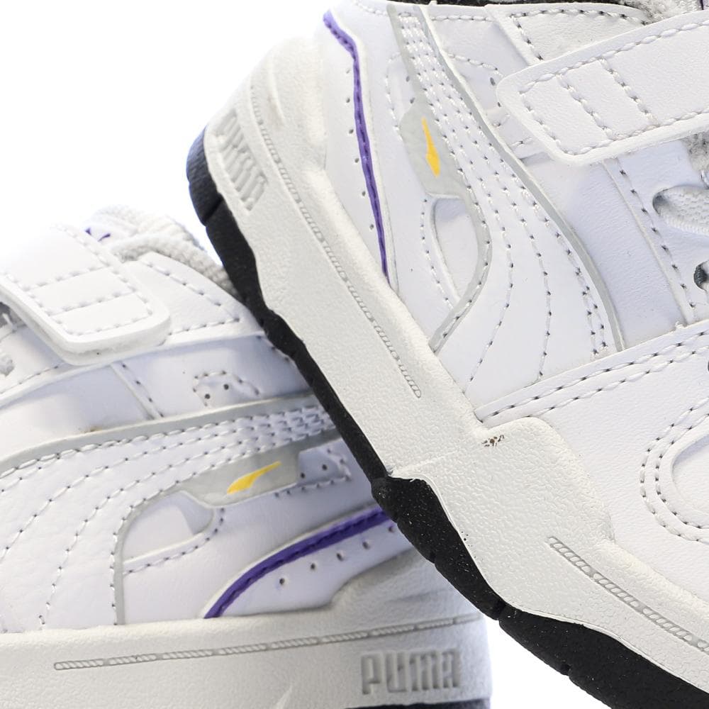 Baskets Blanc/Violet Garçon Puma Slipstream 7