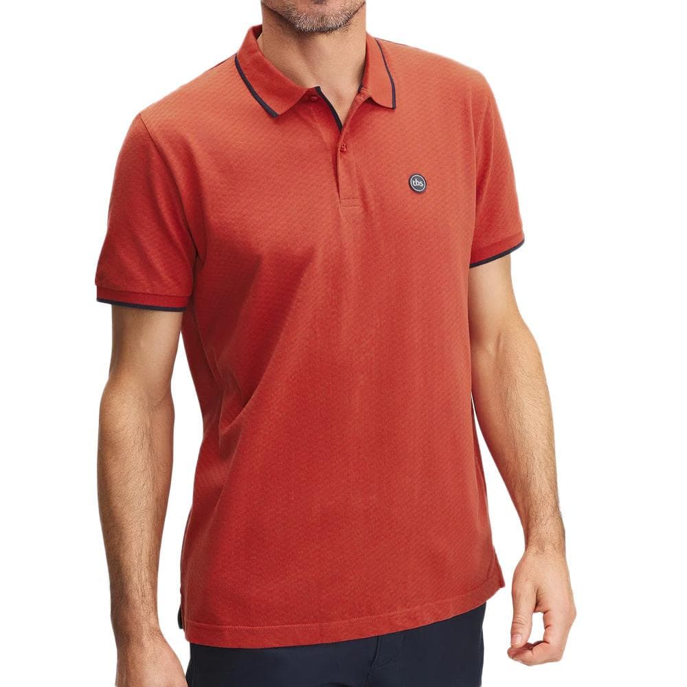 Polo terracotta Homme TBS Nory 1
