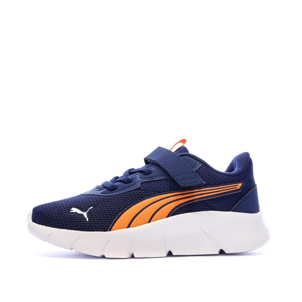 Baskets Marines/Oranges Garçon Puma Flexfocus 1