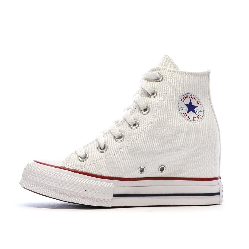 Baskets Compensées Blanc Femme Converse Chuck Taylor All Star Wedge 1
