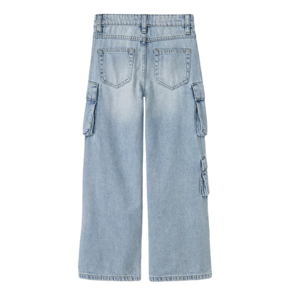 Jean Baggy Bleu Clair Fille Name it Wide Cargo 8772 2