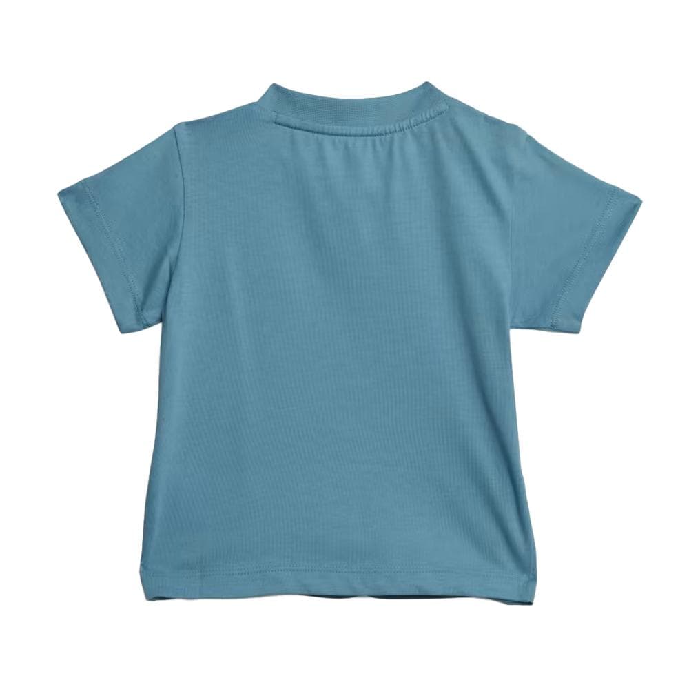 T-shirt Bleu Garçon Adidas Trefoil 2
