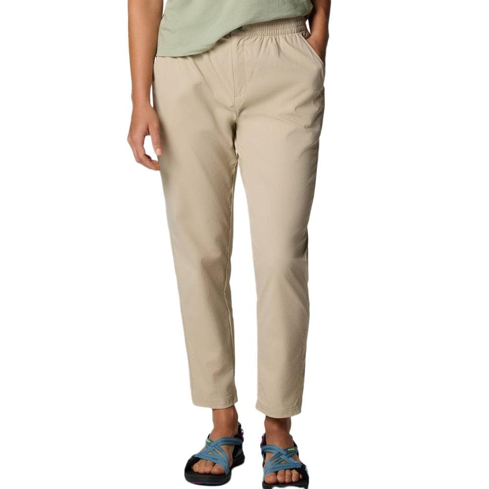 Pantalon Fluide Beige Femme Columbia Cedar 1