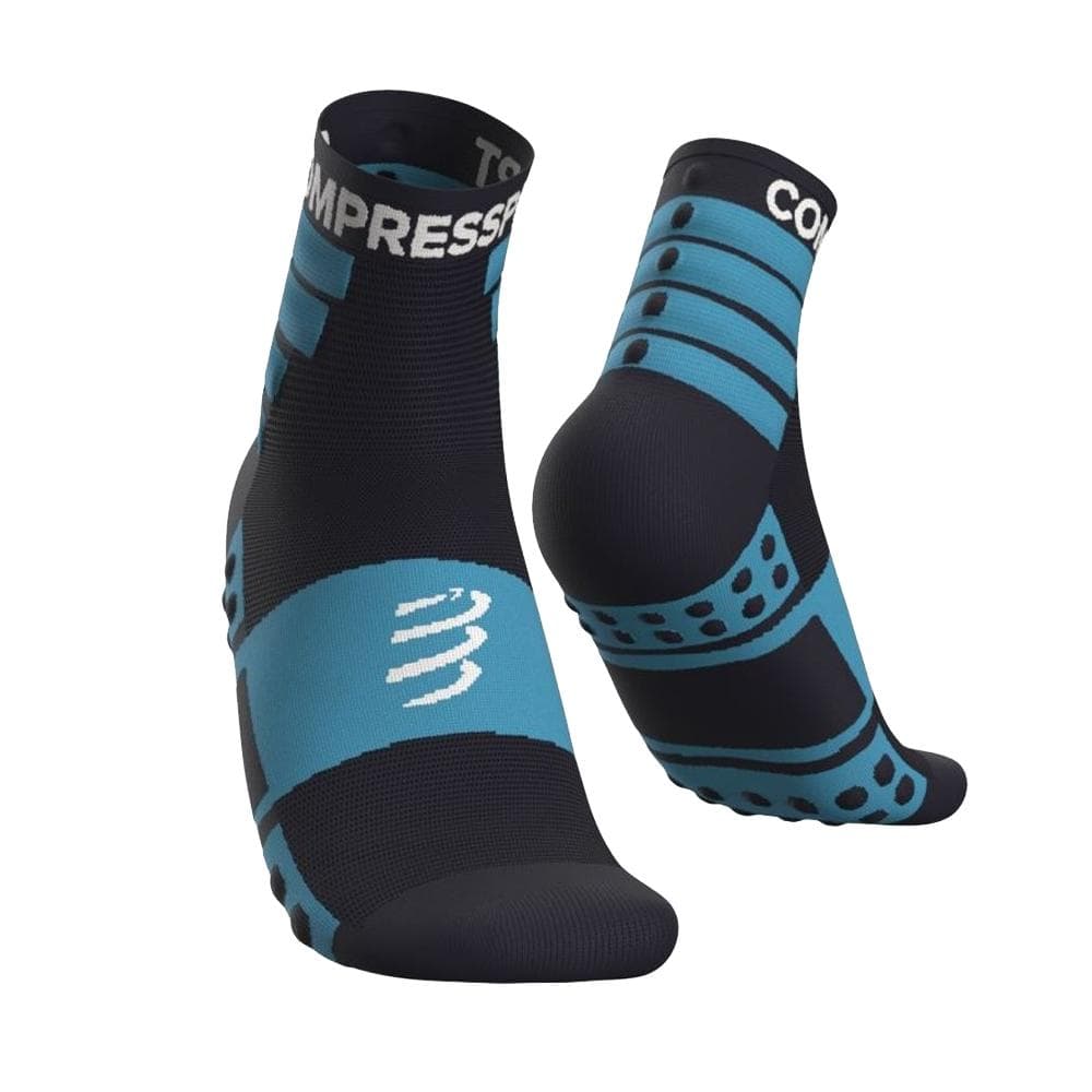 X2 Paires de Chaussettes Bleu Compressport Run 1