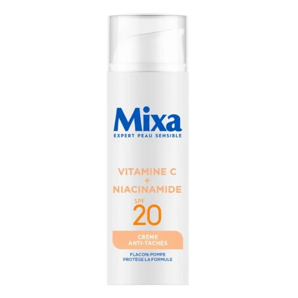 Crème Anti-Taches Vitamine C + Niacinamide SPF 20 Mixa Expert Peau Sensible 1