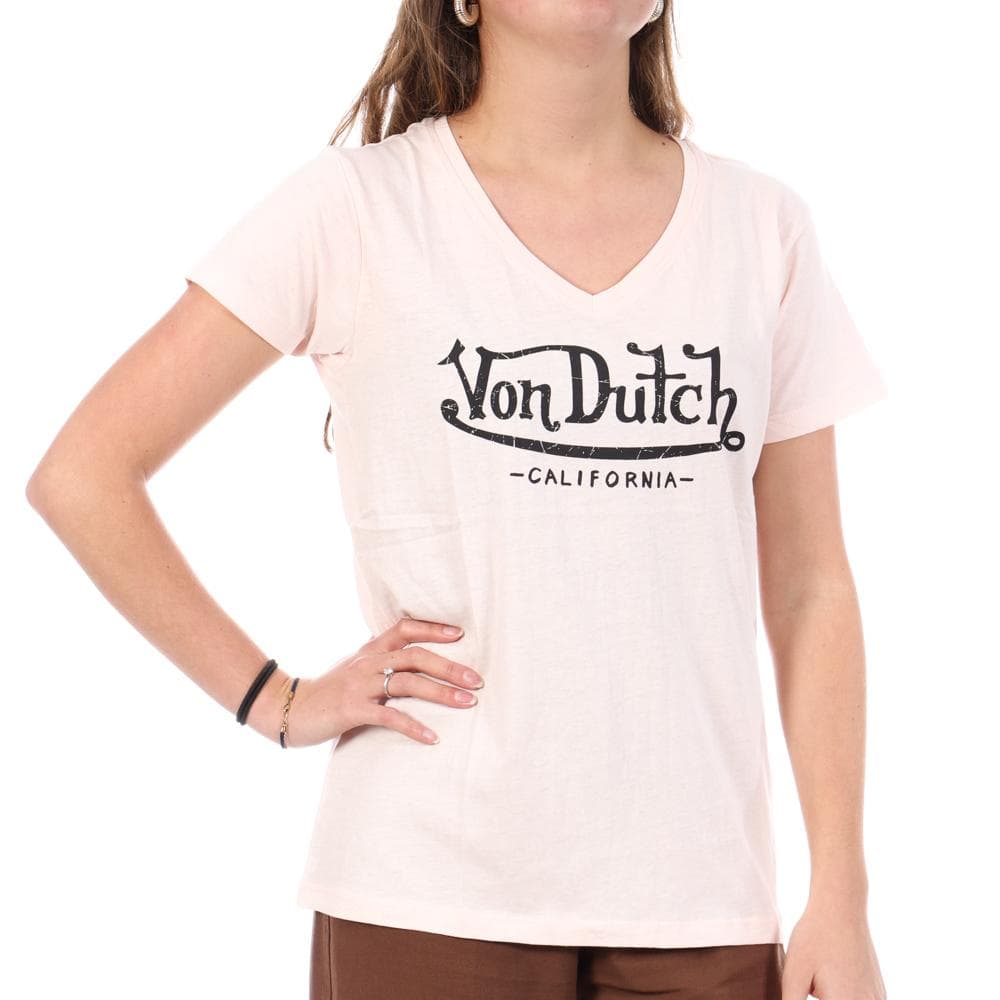 T-Shirt Rose Clair Femme Von Dutch LRO 1