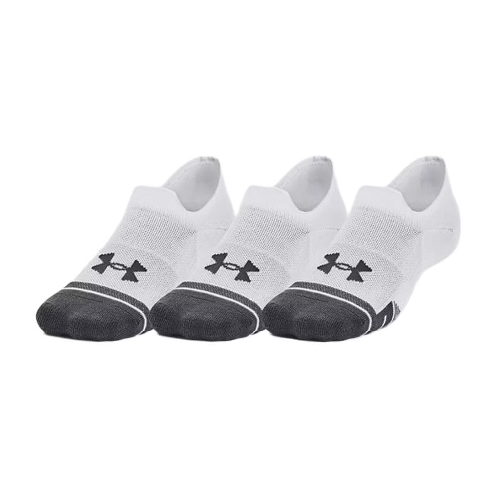 Lot de 3 Paires de Chaussettes Blanc/Gris Mixte Under Armour Ua Performance Tech 3 1