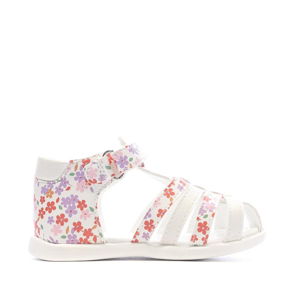 Sandales Blanc/Rose Fille Lulu Castagnette Lorya 2