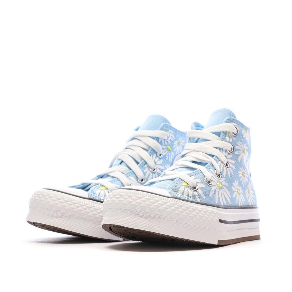 Baskets Bleu Fille Converse Floral 6