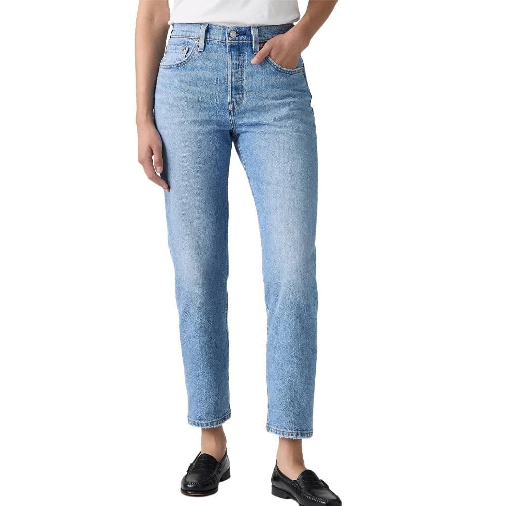 Jean 501 Bleu Clair Femme Levi's Original Cropped Indigo 1