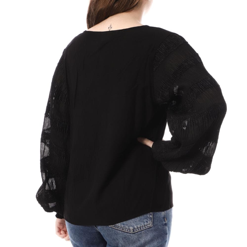 Blouse Noire Femme Vila Elma 2