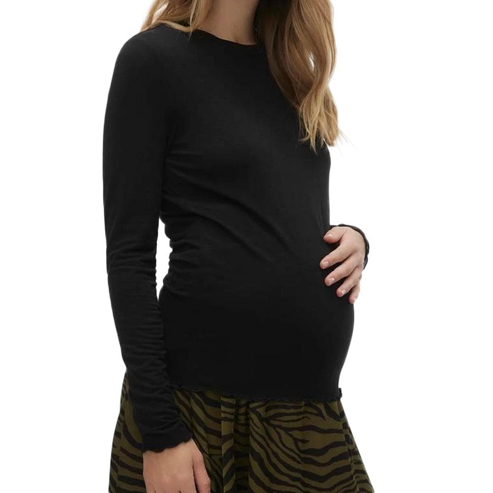 T-shirt Manches Longues Noir Femme Vero Moda Maternity Meliana 1