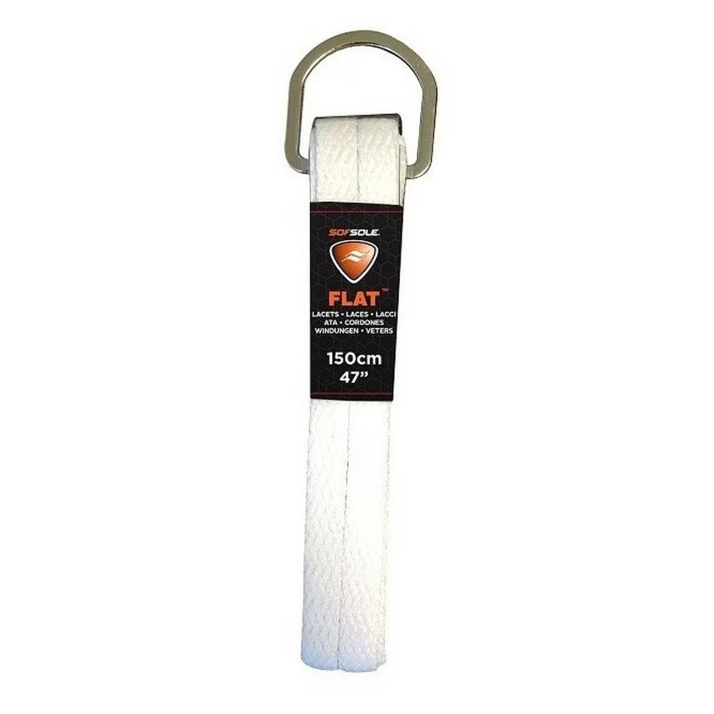 Lacets Blanc Mixte Sofsole Dring Flat Black 150cm 1