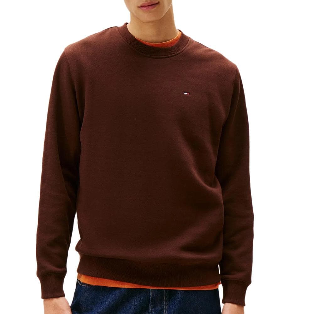Sweat Marron Homme Tommy Hilfiger Reg Flag Crew 1