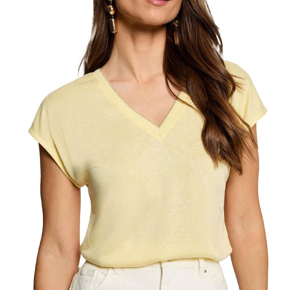 T-Shirt Jaune Femme Morgan Fantaisie 1