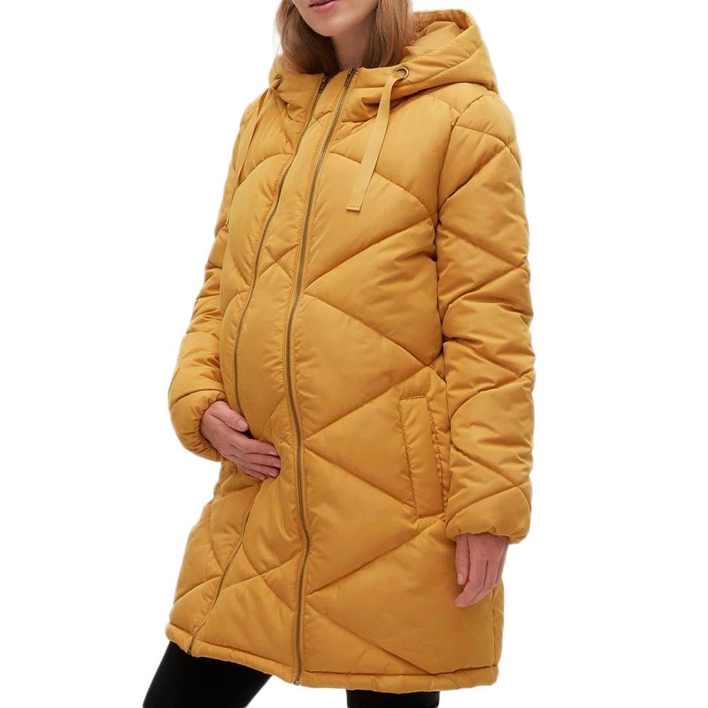 Doudoune de Grossesse et de Portage Jaune Femme Mamalicious Charlot 1