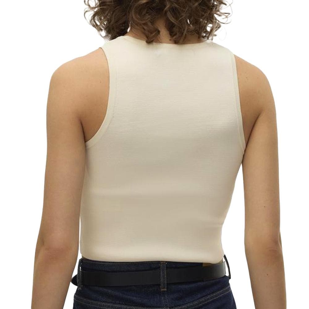 Crop Top Beige Femme Vero Moda Ginny 2