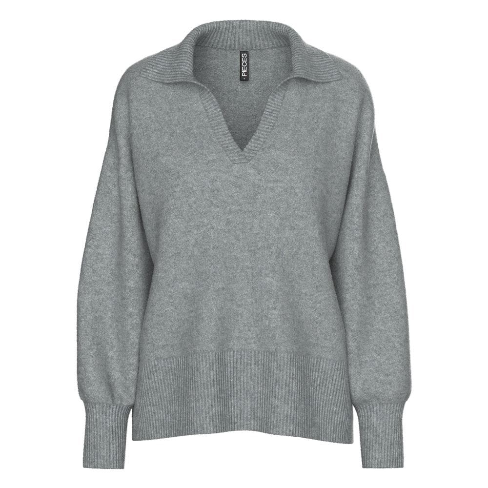 Pull Gris Femme Pieces Malou 1