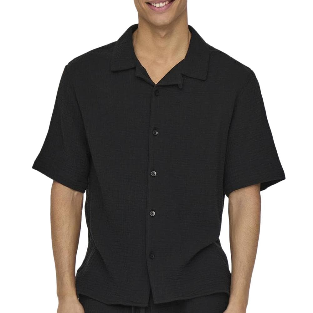 Chemise Noire Homme Only & Sons Kyle 1