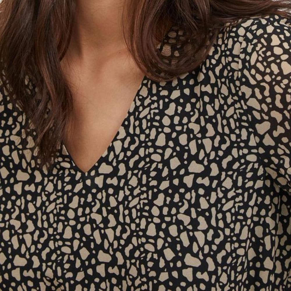 Robe Imprimée Noire Femme Vila Viadeline 3