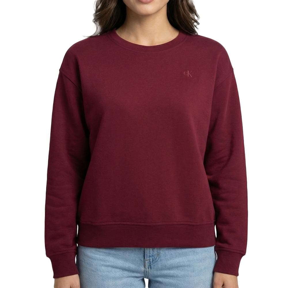 Sweat Bordeaux Femme Calvin Klein Jeans Archive 1