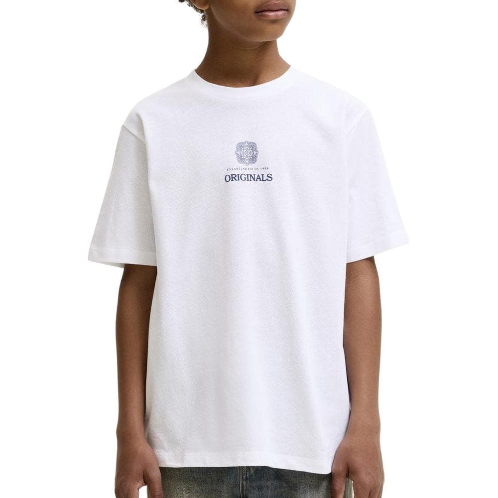 T-Shirt Blanc Garçon Jack & Jones Dia 1