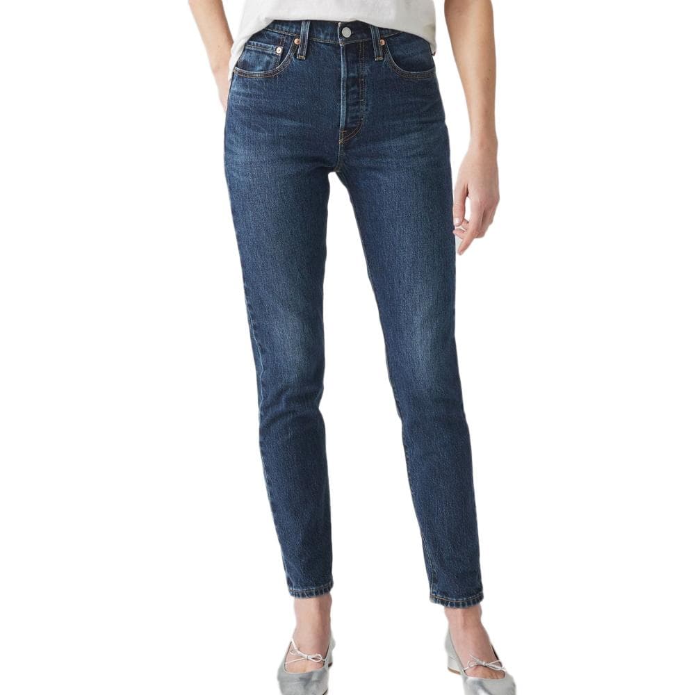 Jeans 501 Bleu Foncé Femme Levi's 501 Indigo Worn 1