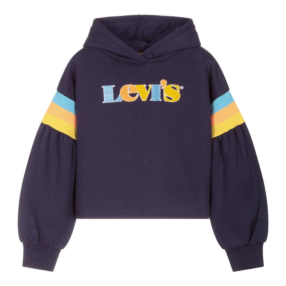 Sweat à Capuche Marine Fille Levi's 4ED500 1