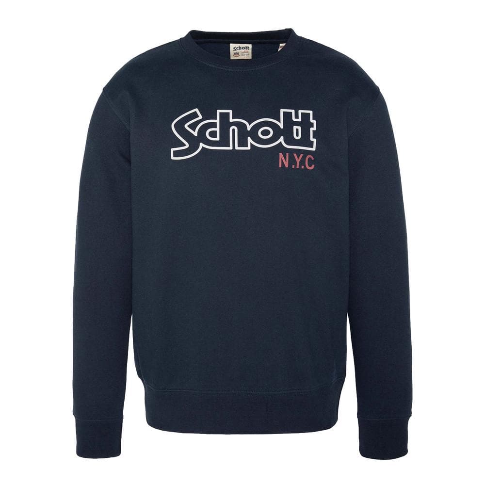 Sweat Marine Homme Schott Vintage 1
