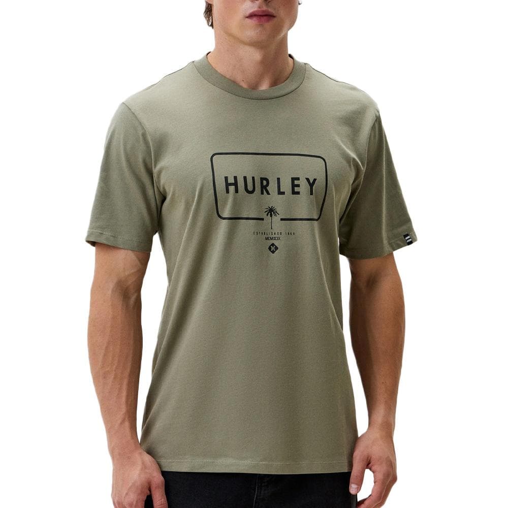 T-shirt Kaki Homme Hurley Laguna 1