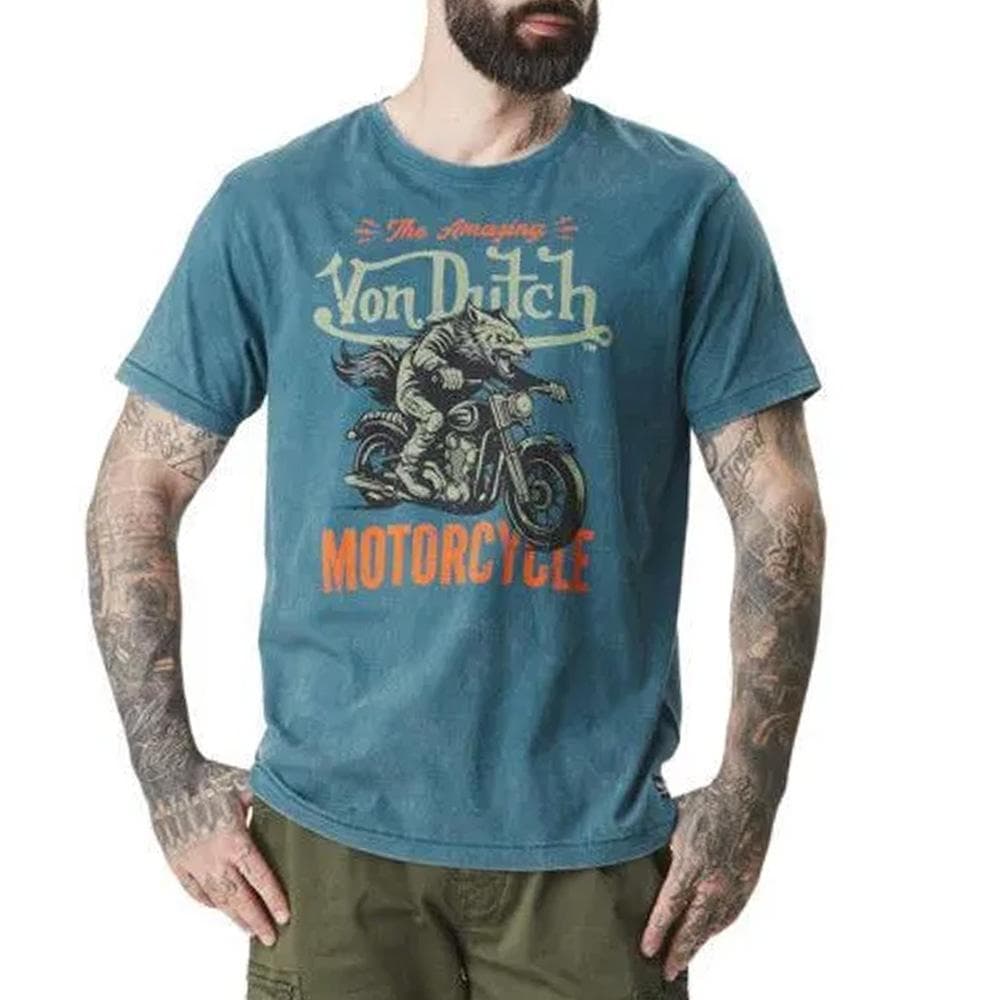 T-Shirt Bleu Homme Von Dutch ARTS 1
