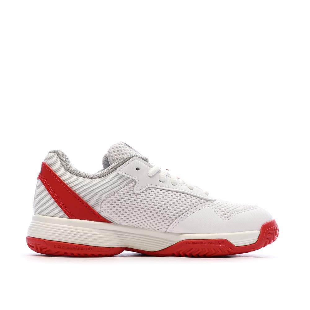 Chaussures de tennis Blanches/Rouges Garçon Adidas Courtflash 2