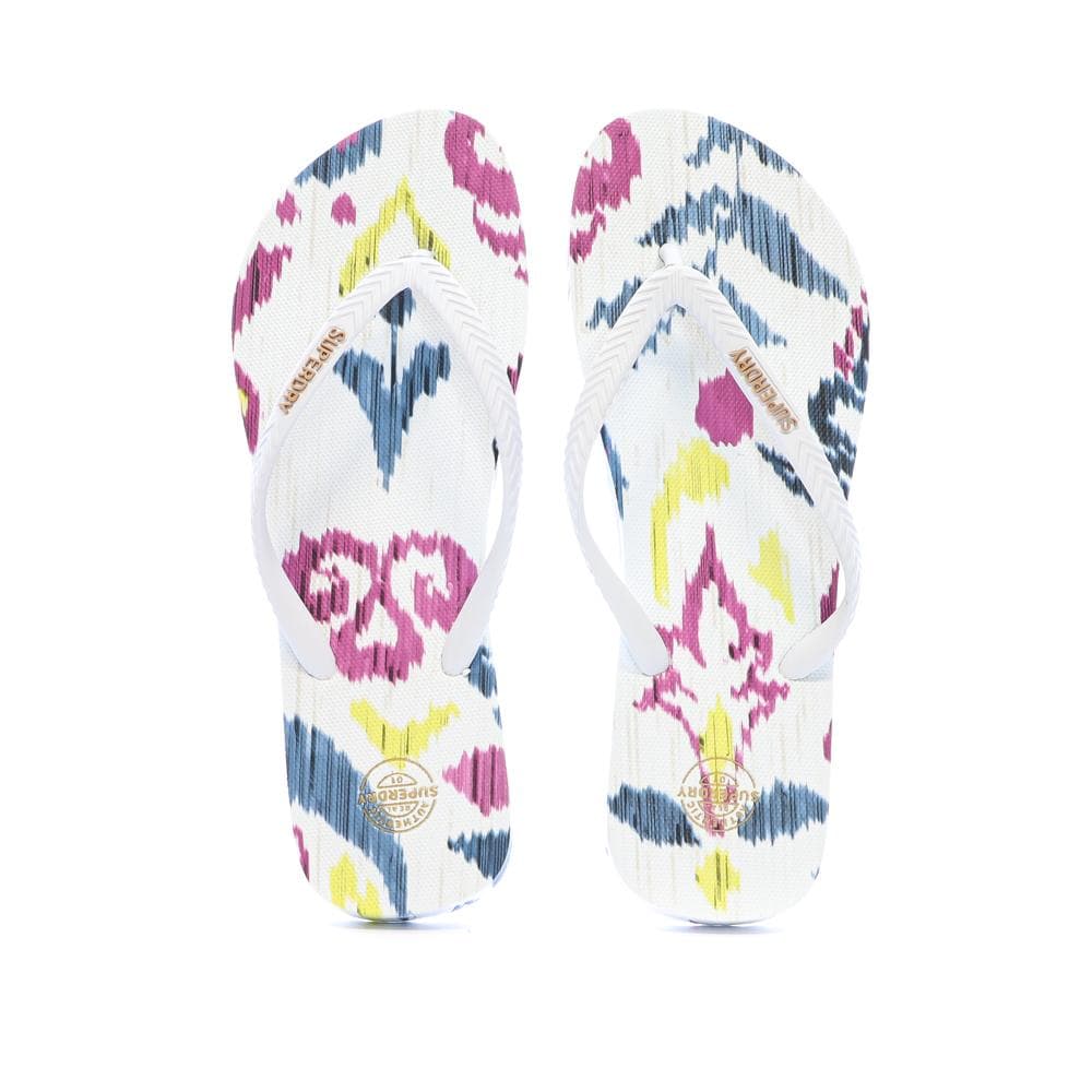 Tongs Blanc Femme Superdry Printed Flip Flop 3