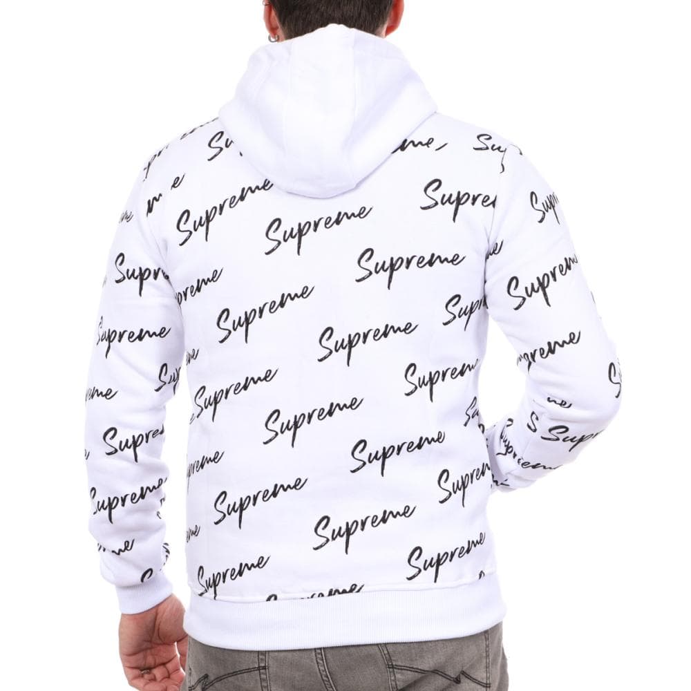 Sweat à Capuche Blanc Homme Supreme Grip Ally 2