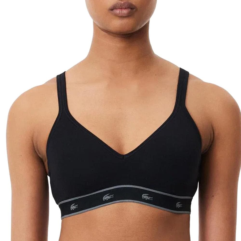 Brassière Noir Femme Lacoste IF8626 1