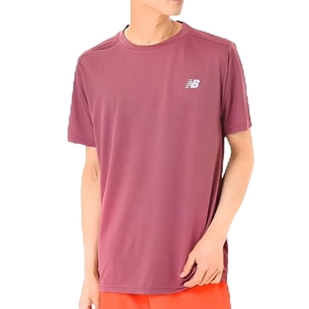 T-shirt Rose Homme New Balance Core Run 1