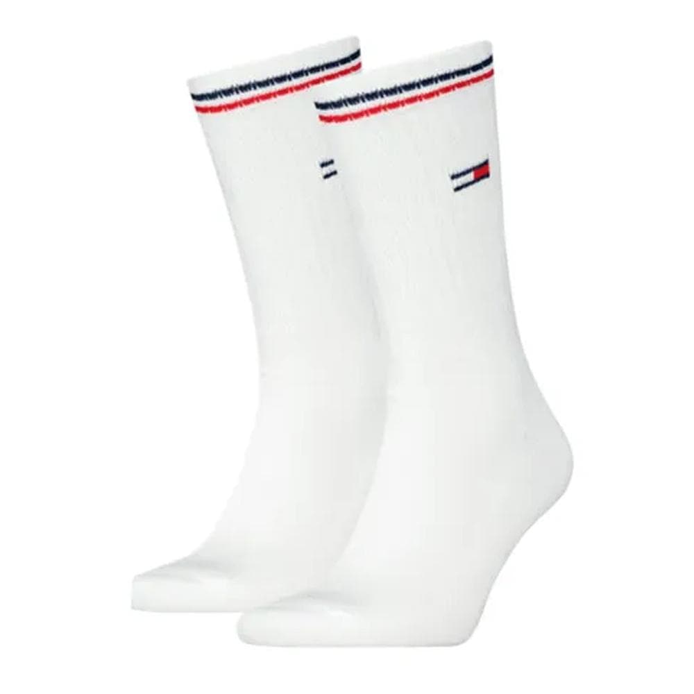 x2 Paires de Chaussettes Blanches Homme Tommy Hilfiger Iconic 1