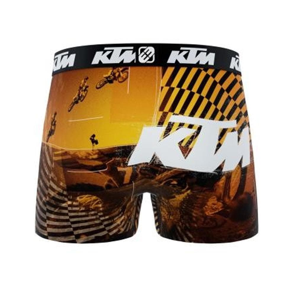 Boxer Noir/Orange Garçon KTM Cross 2