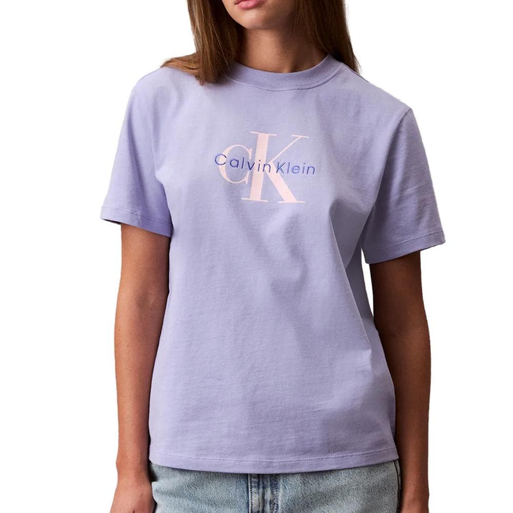 T-Shirt Mauve Femme Calvin Klein Jeans Hero 1