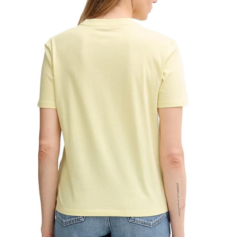 T-shirt Jaune Femme Calvin Klein Jeans Ss Classic 2