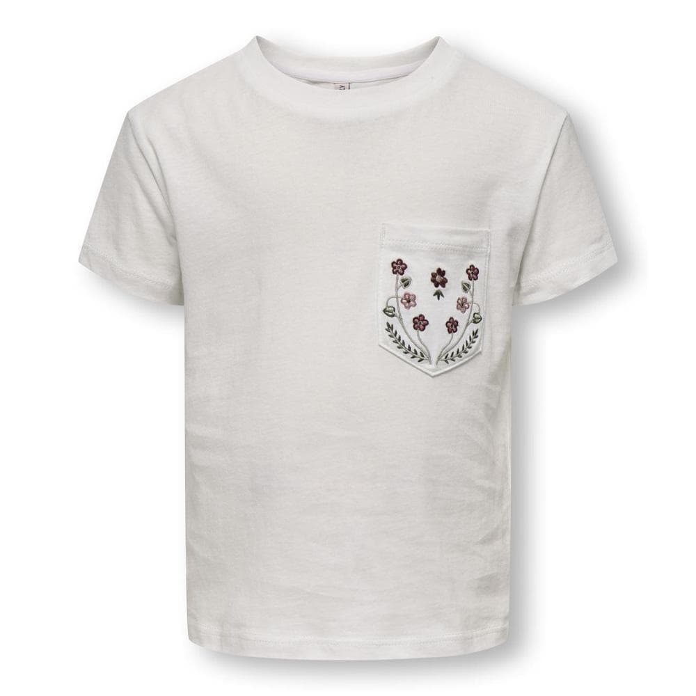 T-Shirt Blanc Fille Kids Only Kmgpolli 1