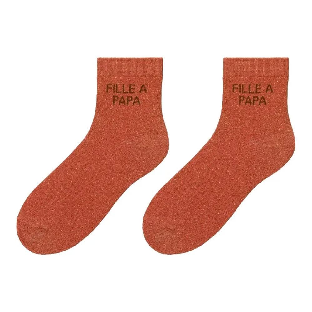 Chaussettes Rouge Femme Stella Green Fille à papa 1
