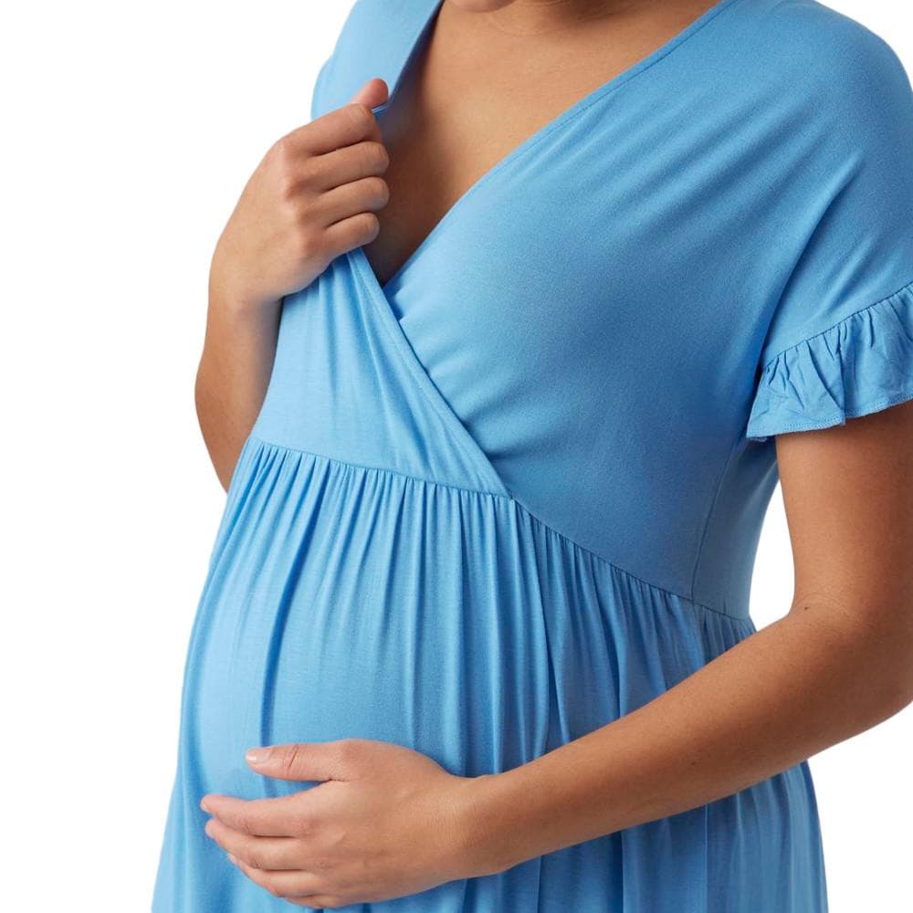 Robe D'allaitement Bleu Femme Mamalicious Helen 3