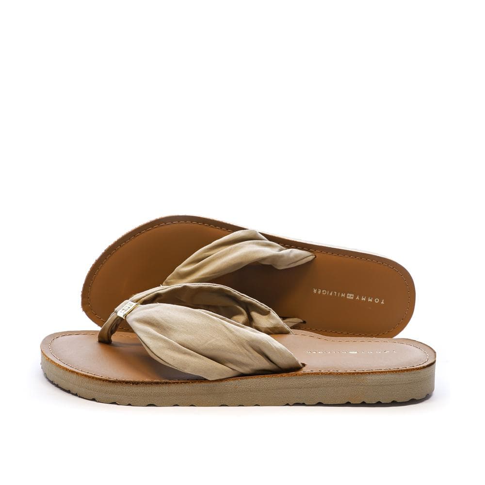 Tongs Beige Femme Tommy Hilfiger Th Elevated Beach 1