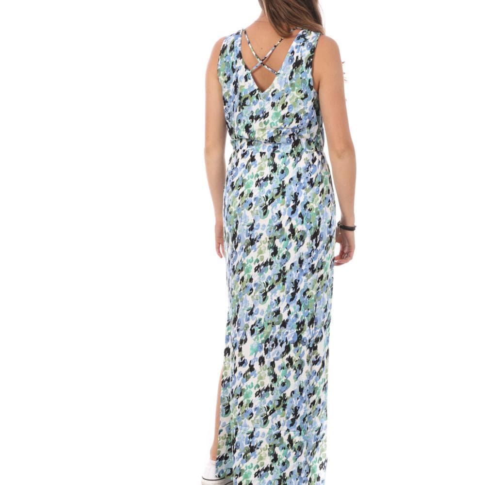 Robe Longue Blanche/Bleu Femme Vero Moda 10286770 2