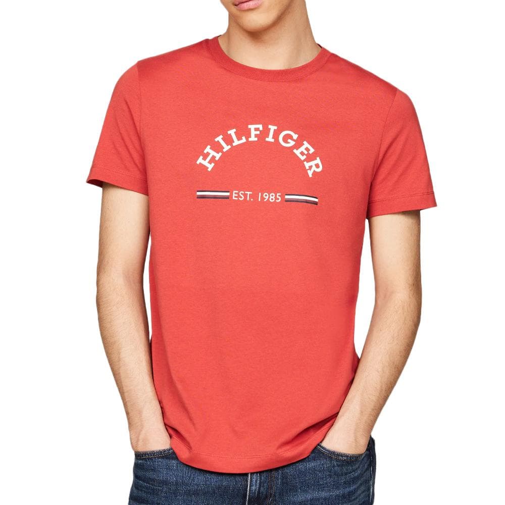 T-shirt Rouge Homme Tommy Hilfiger Arch 1